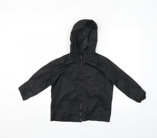 Ladybird Boys Black   Rain Coat Jacket Size S
