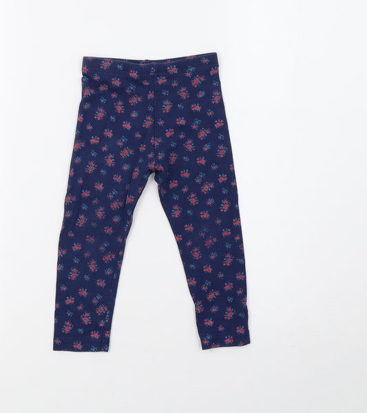 Primark Girls Blue Polka Dot   Pyjama Pants Size 2 Years