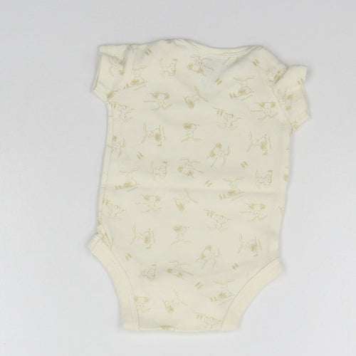 MINIMODE Baby Beige Geometric  Babygrow One-Piece Size Newborn
