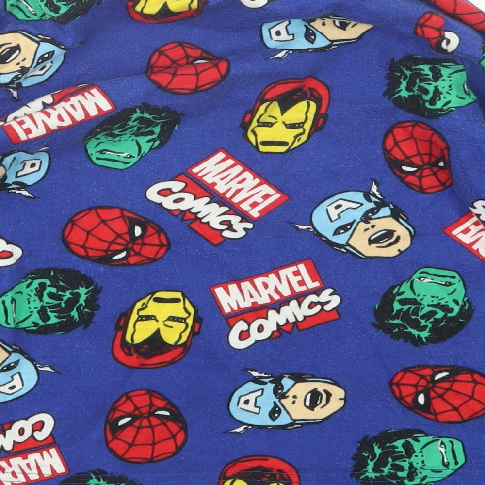 Marvel Boys Blue Geometric   Pyjama Top Size 6-7 Years  - Marvel