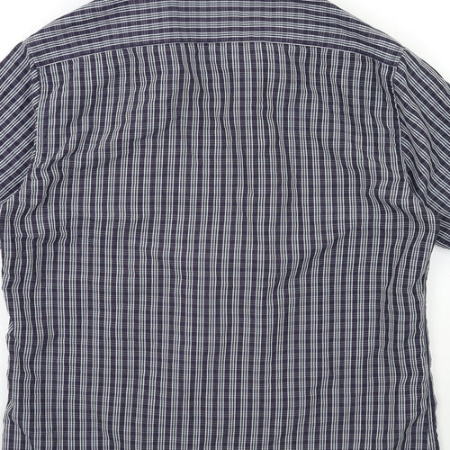 BHS Mens Blue Striped   Dress Shirt Size S