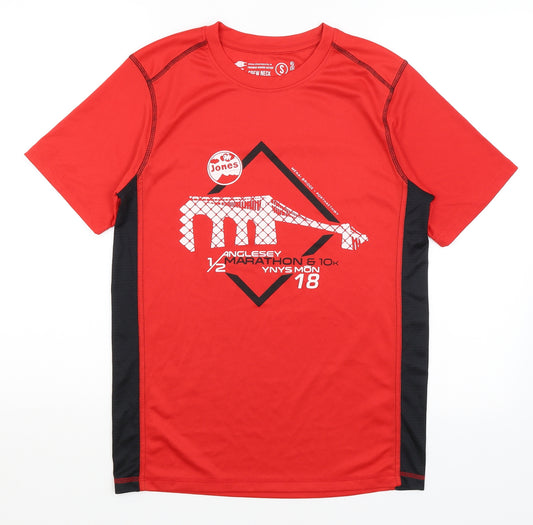 Titan Sports Mens Red   Basic T-Shirt Size S