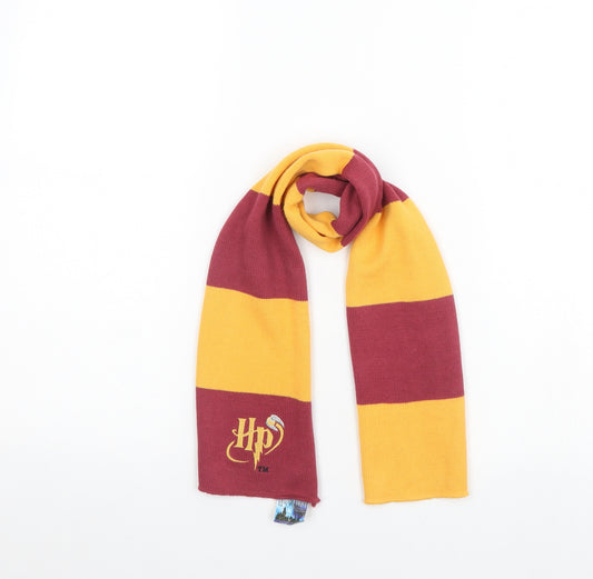 Harry Potter Boys Yellow Striped  Scarf  One Size  - Harry Potter