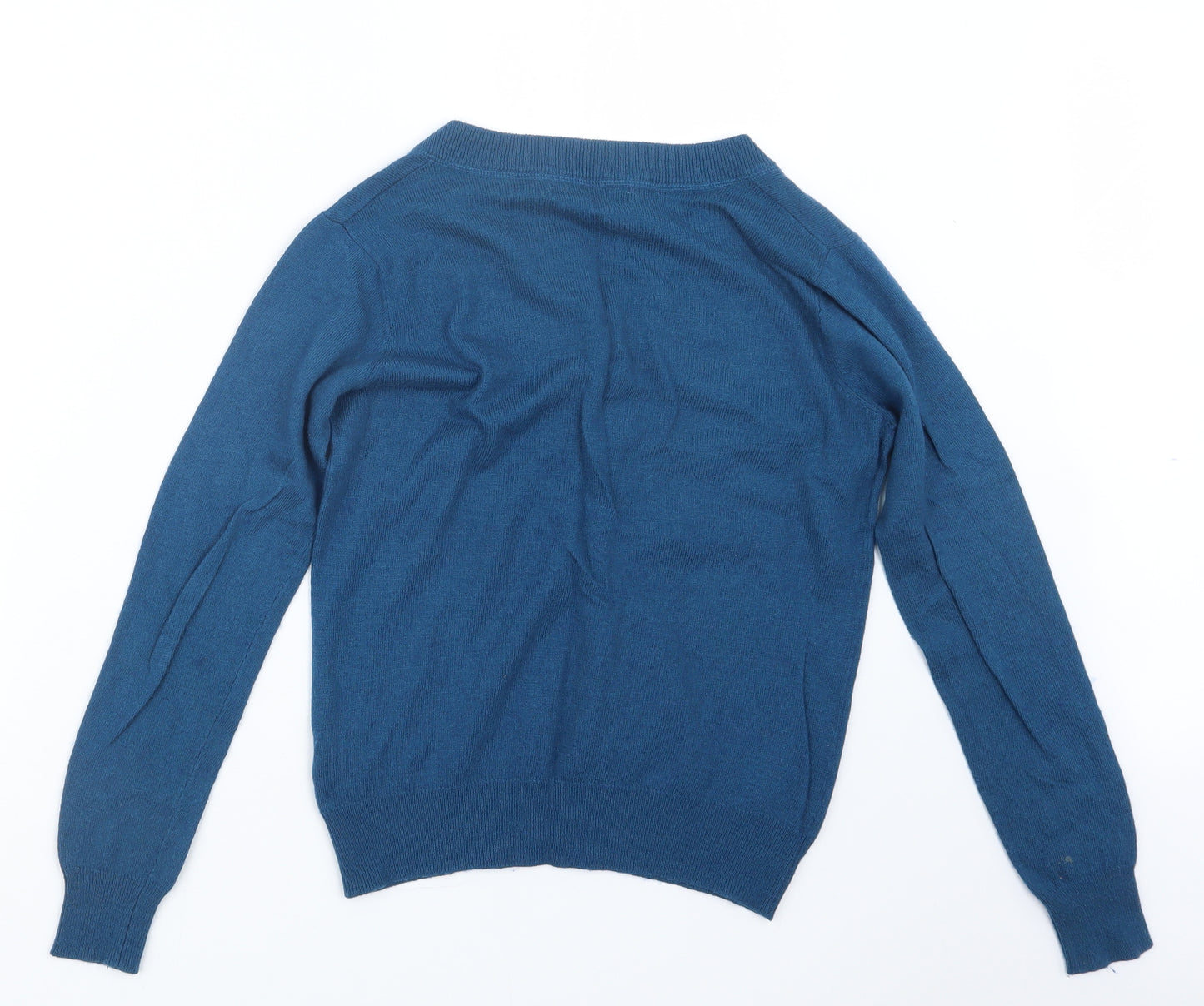 Dickins & Jones Womens Blue  Knit Cardigan Jumper Size S