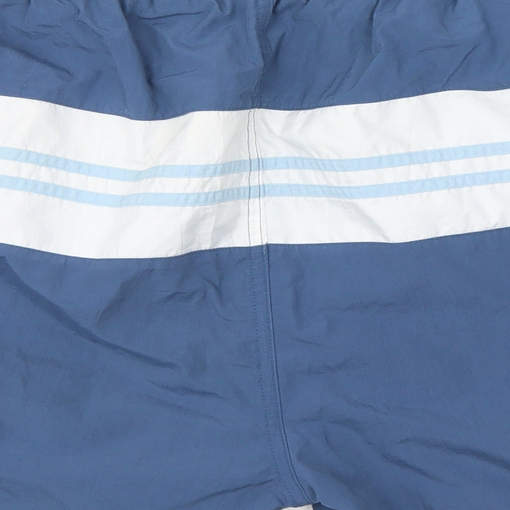 Cherokee Mens Blue Striped  Athletic Shorts Size XL