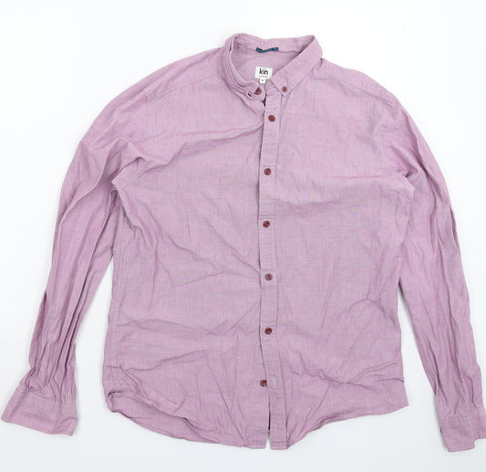 John Lewis Mens Purple    Dress Shirt Size M