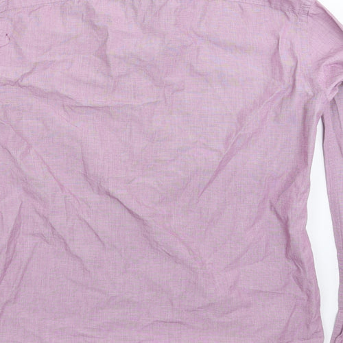 John Lewis Mens Purple    Dress Shirt Size M