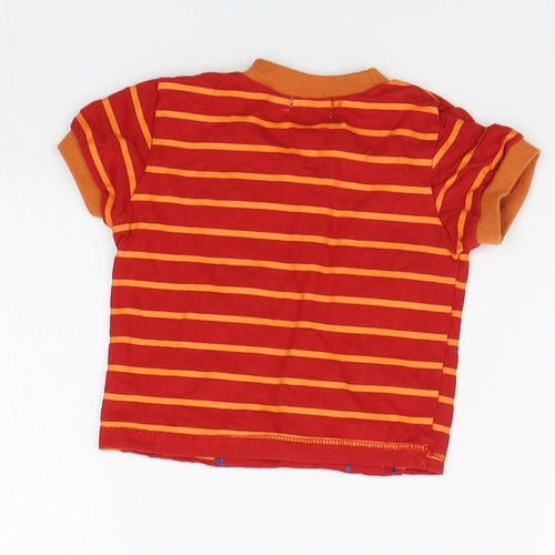 Pitter Patter Baby Red Striped  Basic T-Shirt Size 3-6 Months
