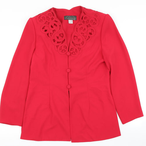 Gina Womens Red   Jacket  Size 12