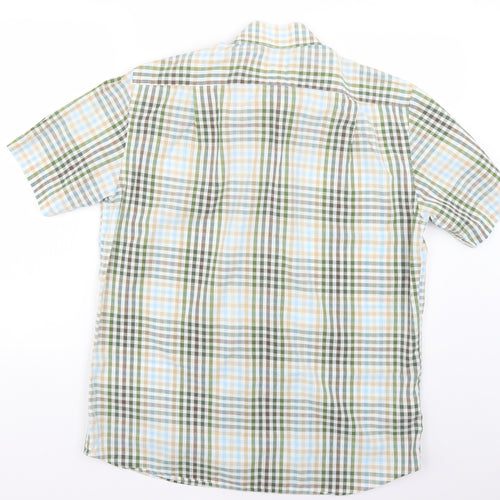 Marks and Spencer Mens Multicoloured Check   Dress Shirt Size M