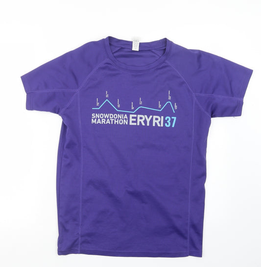 Roly Mens Purple   Basic T-Shirt Size S