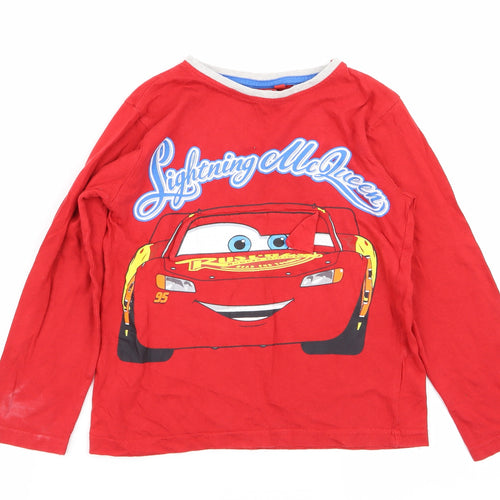 Primark Boys Red Solid   Pyjama Top Size 6-7 Years
