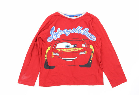 Primark Boys Red Solid   Pyjama Top Size 6-7 Years