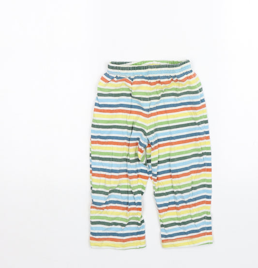 George Boys Multicoloured Striped   Pyjama Pants Size 2-3 Years