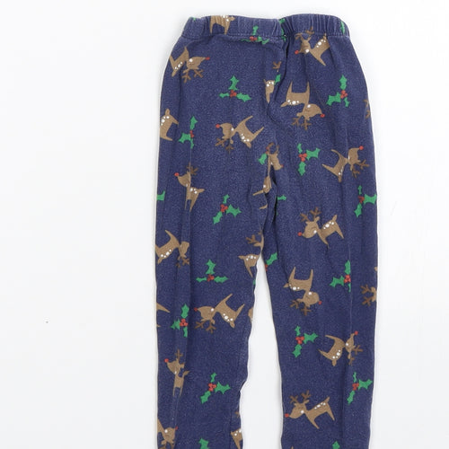 TU Boys Blue Animal Print   Pyjama Pants Size 2-3 Years  - christmas