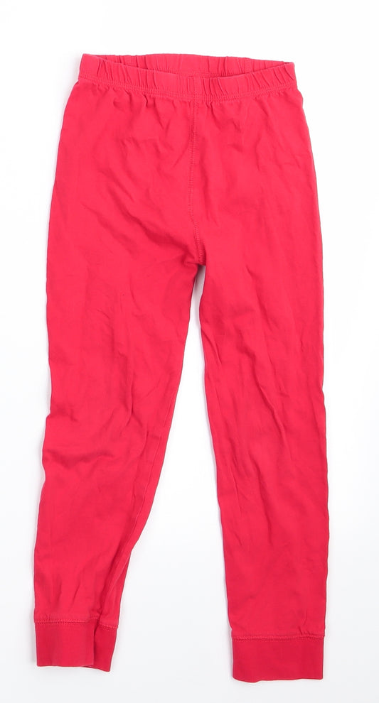 TU Boys Red Solid   Pyjama Pants Size 5-6 Years