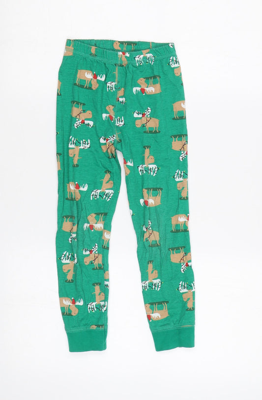 TU Girls Green    Pyjama Pants Size 5-6 Years  - Xmas Pyjama
