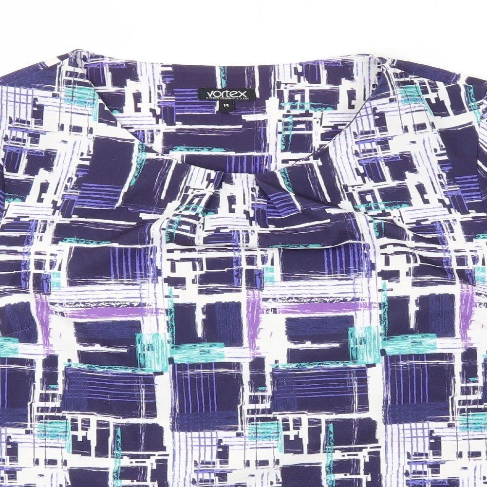 Vortex Womens Multicoloured   Basic T-Shirt Size 14
