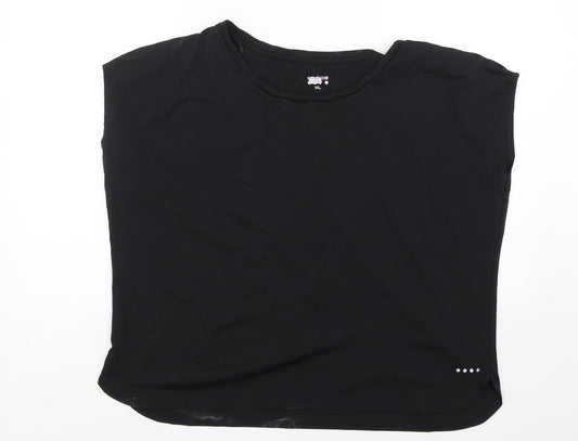 Preworn Womens Black   Basic T-Shirt Size XL