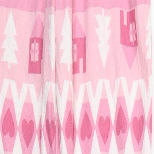 F&F Girls Pink Geometric  Top Lounge Pants Size 11-12 Years