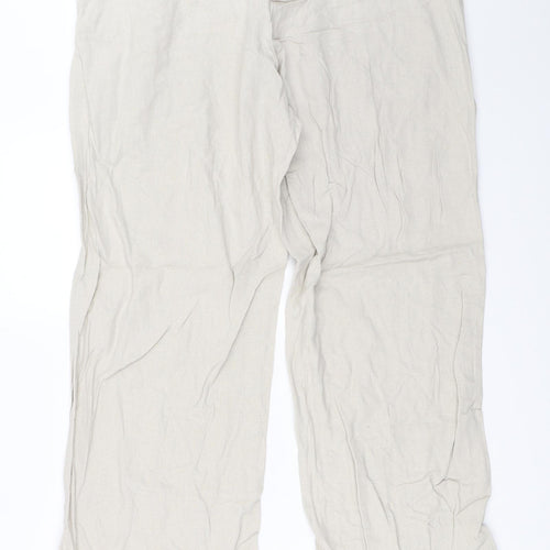 Anucci Womens Beige   Trousers  Size 16 L29.5 in