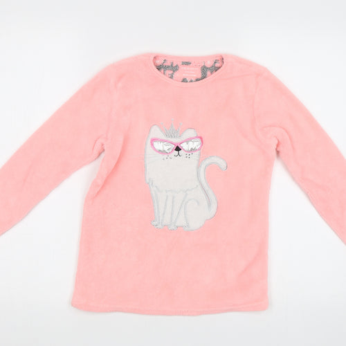 Primark Girls Pink   Top Pyjama Top Size 10-11 Years  - Cat