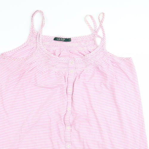 Lauren Ralph Lauren Womens Pink Striped  Slip Dress  Size L  - Beach Dress
