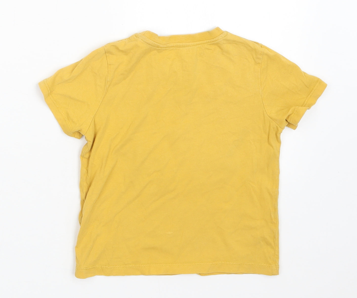 Palomino Boys Yellow   Basic T-Shirt Size 3-4 Years