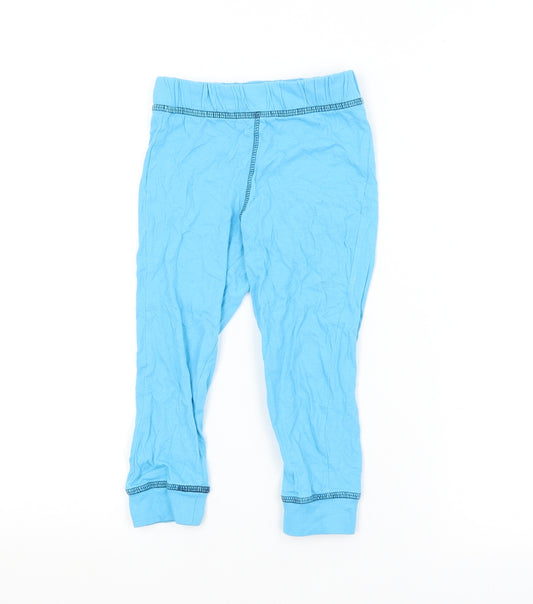 Preworn Boys Blue Colourblock   Pyjama Pants Size 3-4 Years
