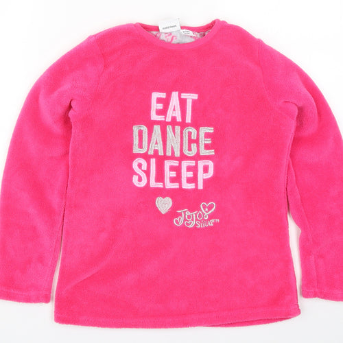 Primark Girls Pink Solid  Top Pyjama Top Size 10-11 Years  - Eat Dance Sleep Jojo Siwa