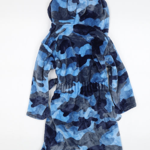 M&S Boys Blue Camouflage   Gown Size 5-6 Years