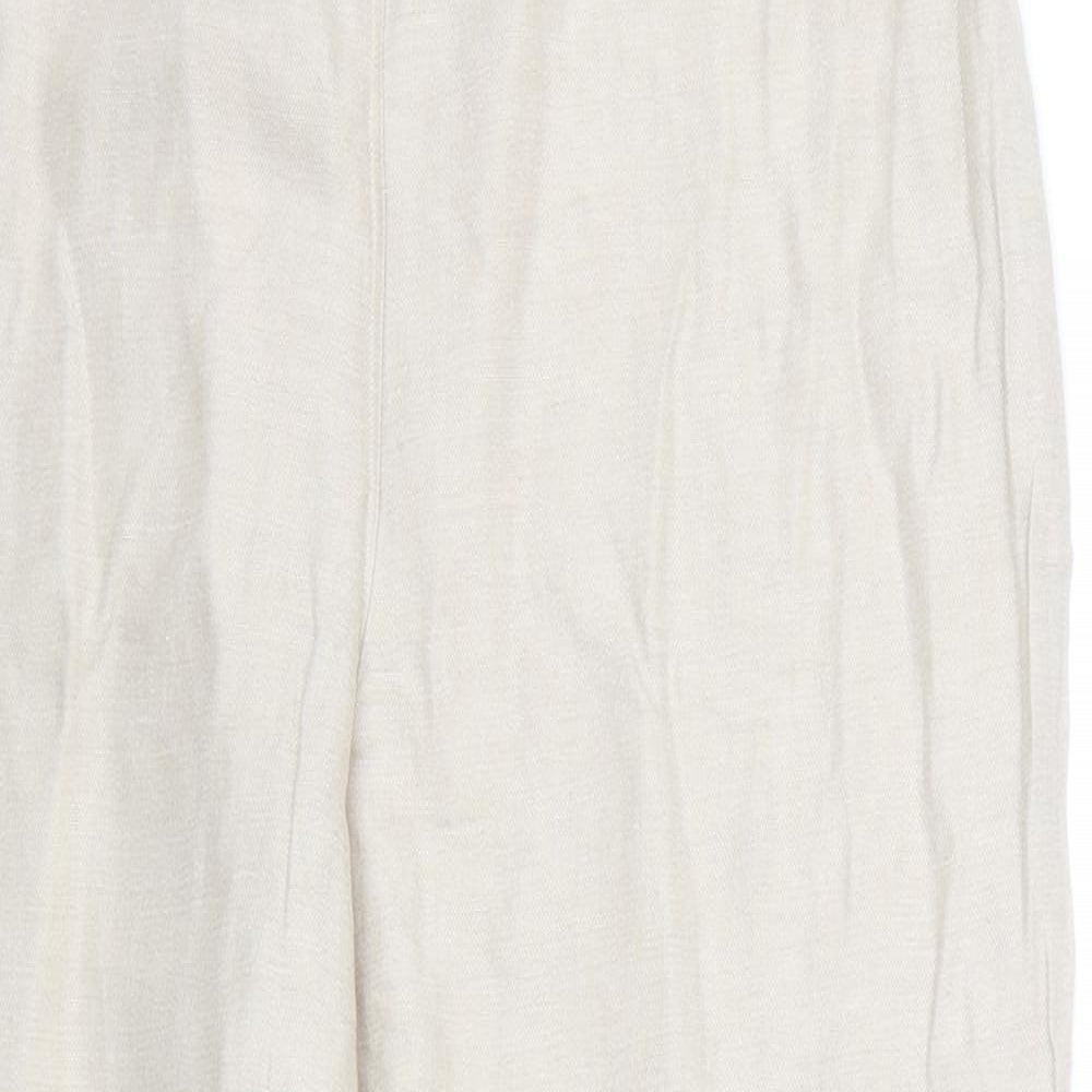 Covington Womens Beige   Cropped Trousers Size 14 L23 in