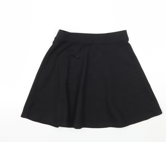 TU Girls Black   A-Line Skirt Size 9 Years - School wear