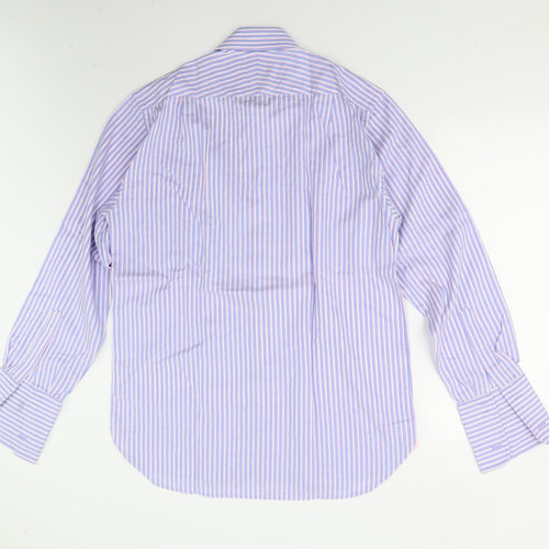 M&S Mens Multicoloured Striped   Dress Shirt Size 15.5