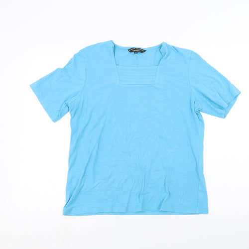 Black Pepper Womens Blue   Basic T-Shirt Size 12