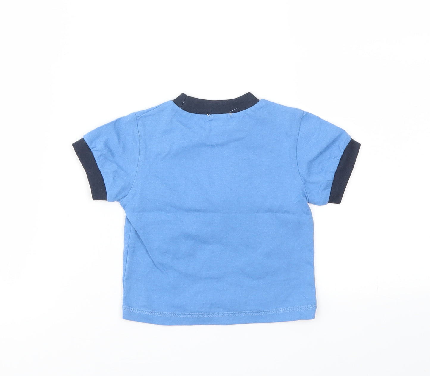 Pitter Patter Boys Blue   Basic T-Shirt Size 0-3 Months