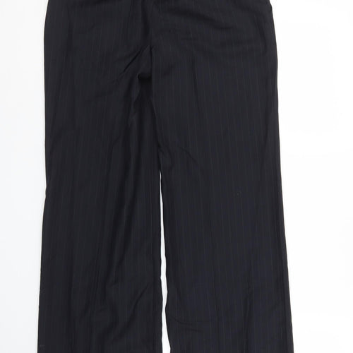 Emporio Armani Womens Blue Striped  Trousers  Size S L29 in