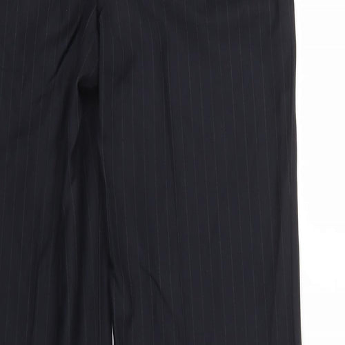 Emporio Armani Womens Blue Striped  Trousers  Size S L29 in