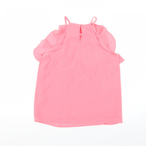 Monteau Womens Pink   Basic Blouse Size S