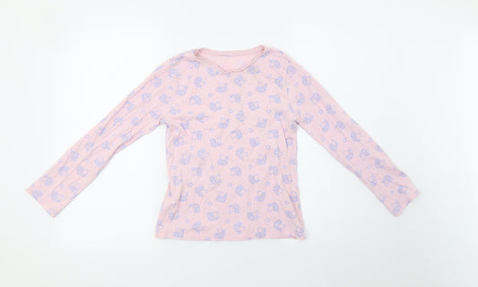 George Girls Pink Polka Dot   Pyjama Set Size 10-11 Years