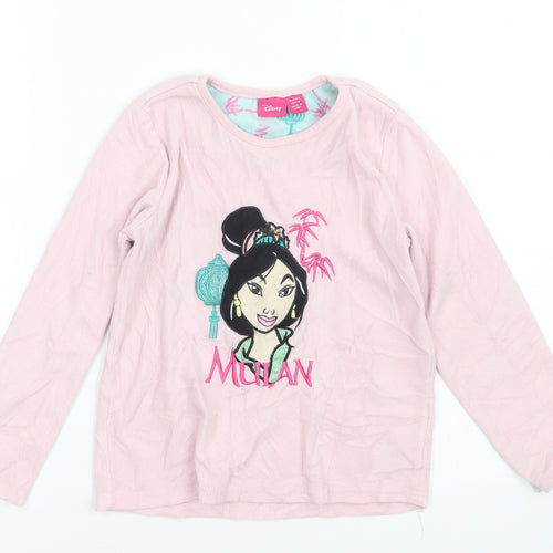 Primark Girls Pink   Top Pyjama Top Size 8-9 Years  - Mulan