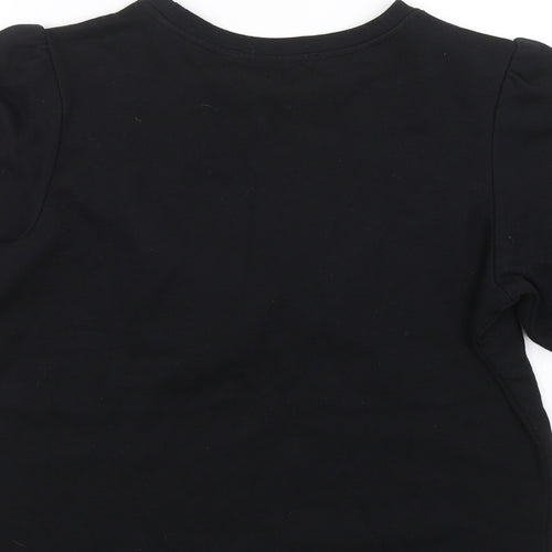 Mademoiselle R Womens Black   Basic T-Shirt Size L