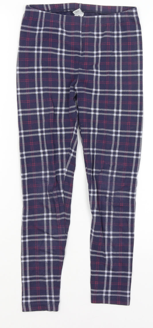 TU Boys Blue Plaid   Pyjama Pants Size 10 Years