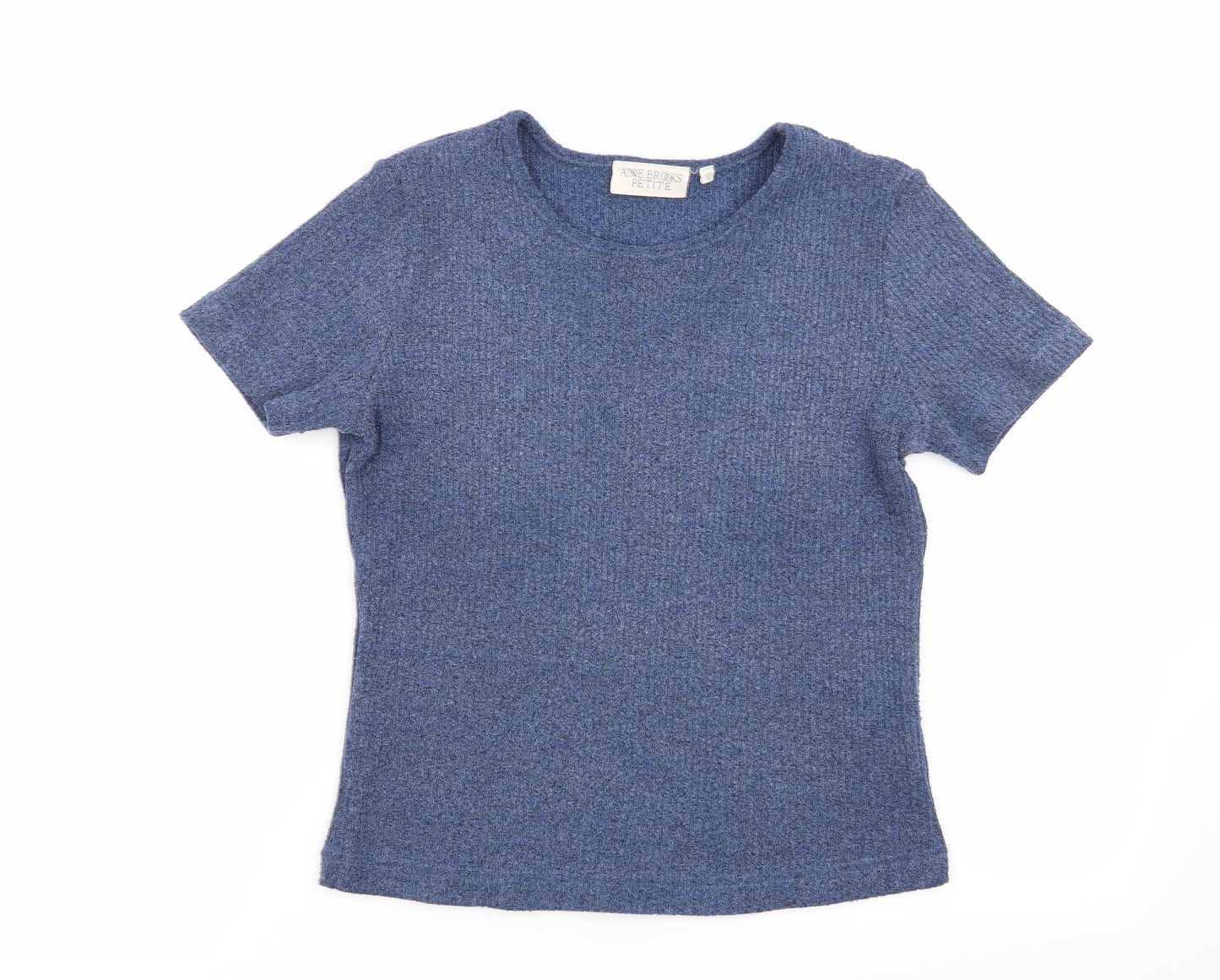 Anne Brooks Womens Blue   Basic T-Shirt Size 12