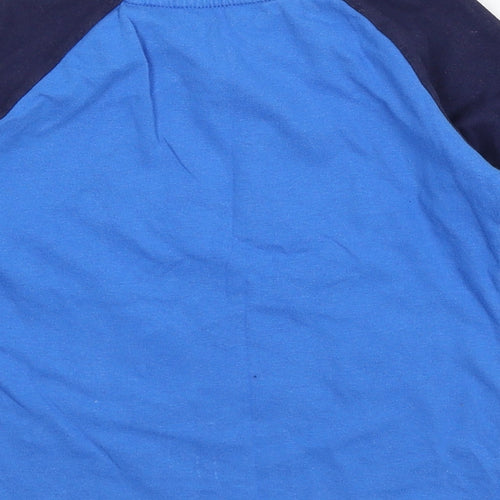 Nutmeg Boys Blue Geometric Jersey  Pyjama Top Size 4-5 Years  - Penguin
