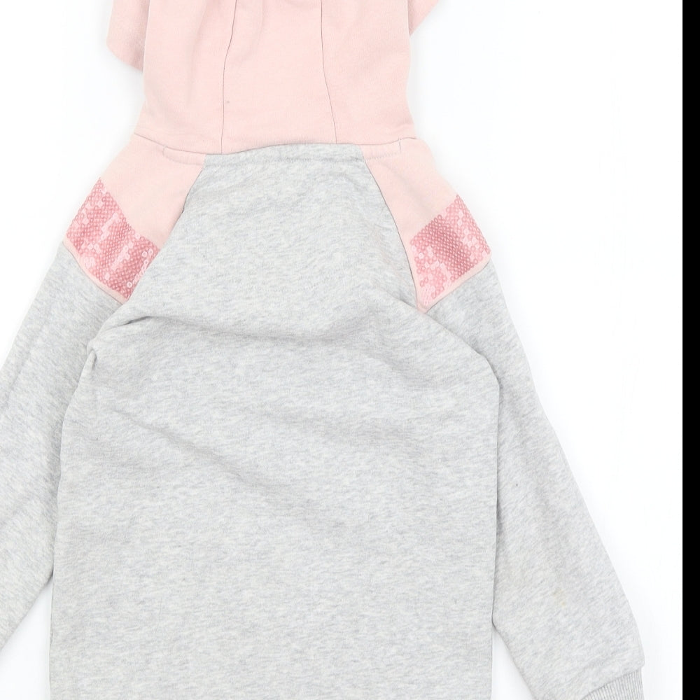 F&F` Girls Grey   Pullover Hoodie Size 4-5 Years