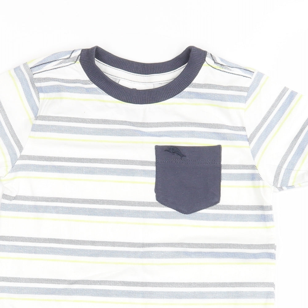 Tommy Bahama Boys Multicoloured Striped  Basic T-Shirt Size 2-3 Years