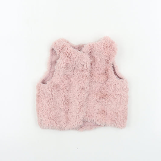 H&M  Girls Pink   Gilet Coat Size 2 Years