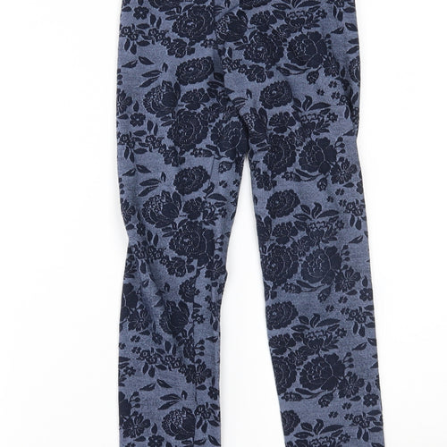 George Girls Blue Floral   Pyjama Pants Size 9-10 Years