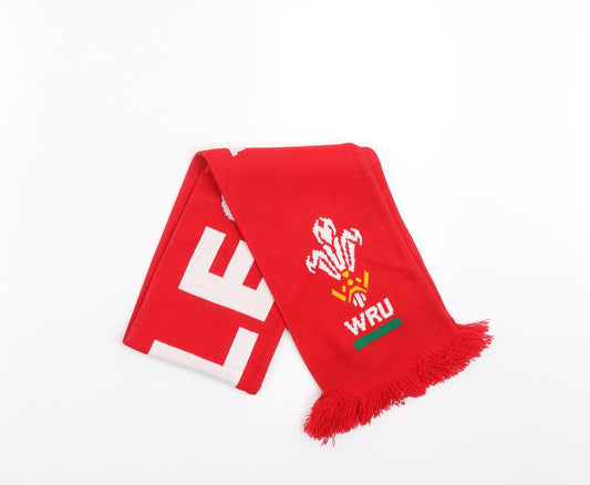 Wales Rugby Unisex Red   Scarf  One Size